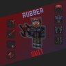 Rubber suit armor set