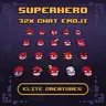 16x Minecraft, Discord & Streamer Superhero Emojis Volume 1 (ItemsAdder)