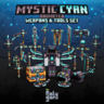 Mystic Cyan Animated Weapons & Tools Set [$25.00]
