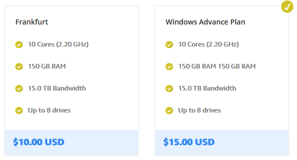Fully Responsive WHMCS One Step Checkout Product Selection