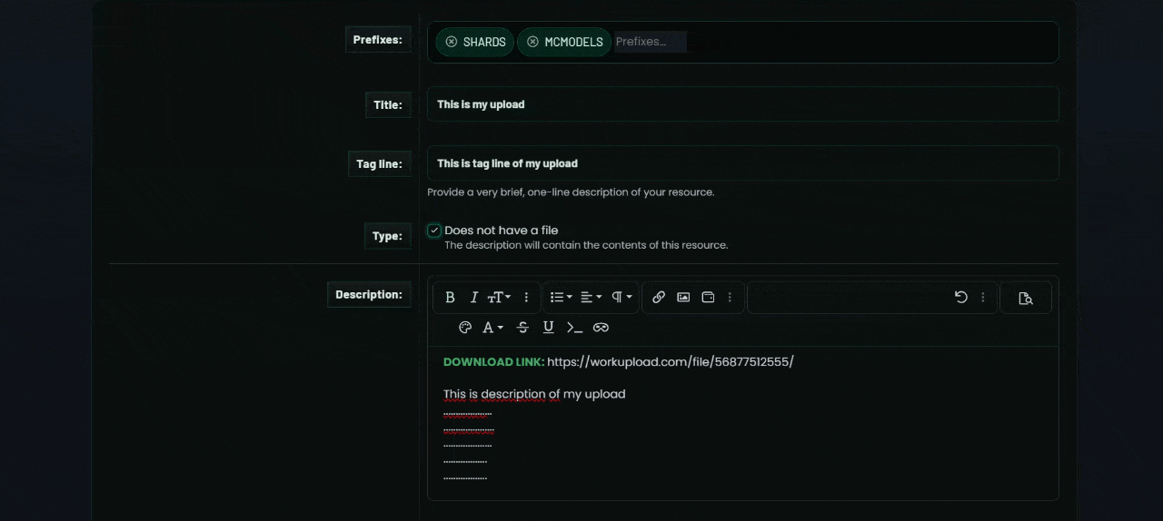 How to use CHARGE tag